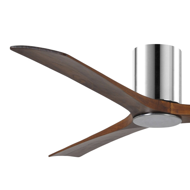 Irene LED Ceiling Fan, Walnut, 60", Polished Chrome