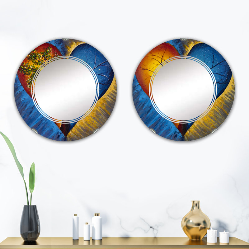 Ensemble de 2 miroirs sans cadre