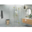 Halo 44 in. x 48 in. x 78 in. 90-degree Fully Frameless Glass Hinged Shower Enclosure-1809285781