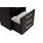 Bedside Vanity Set W/ Stool Black Storage Drawers Nickle Pulls Handles Vanity LED Contemporary Style