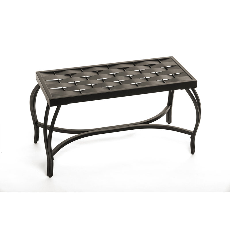 Banc en métal Parthenia, Bronze noir
