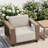 36.5"Patio Single Chair with Soft Cushions