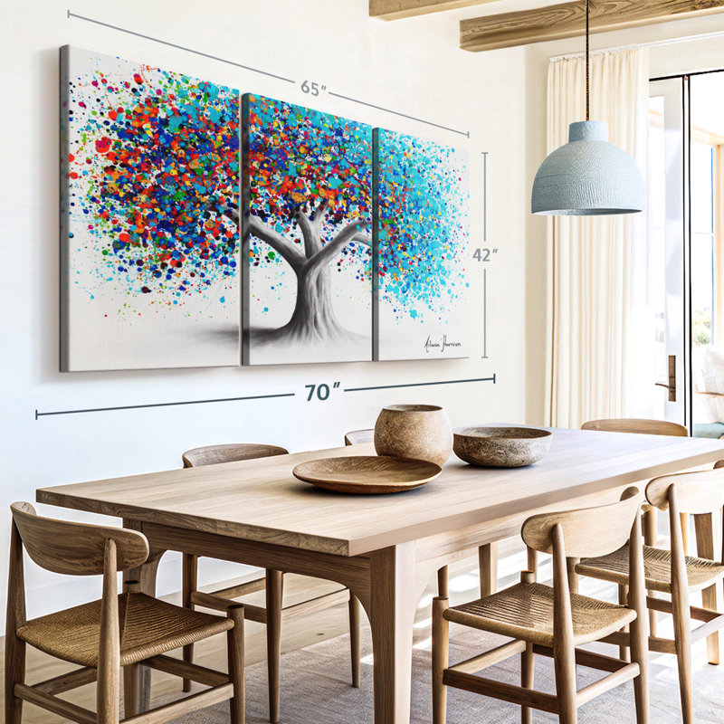 «Tree Of Optimism» sur toile, H 42 po x l 65 po x P 1,25 po