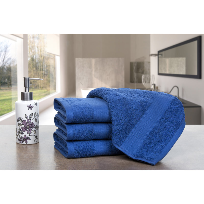 100% Cotton Hand Towels, Navy