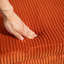 Repose-pieds rembourré en velours côtelé-1359517790