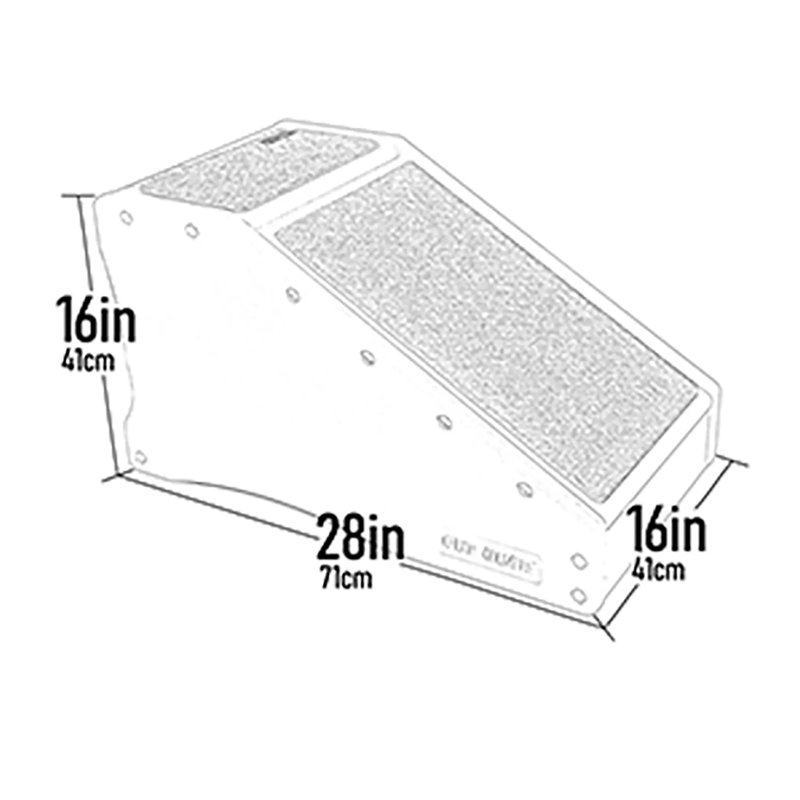 Combinaison d'escalier et de rampe pour animal de compagnie pour chiens et chats, Brun clair