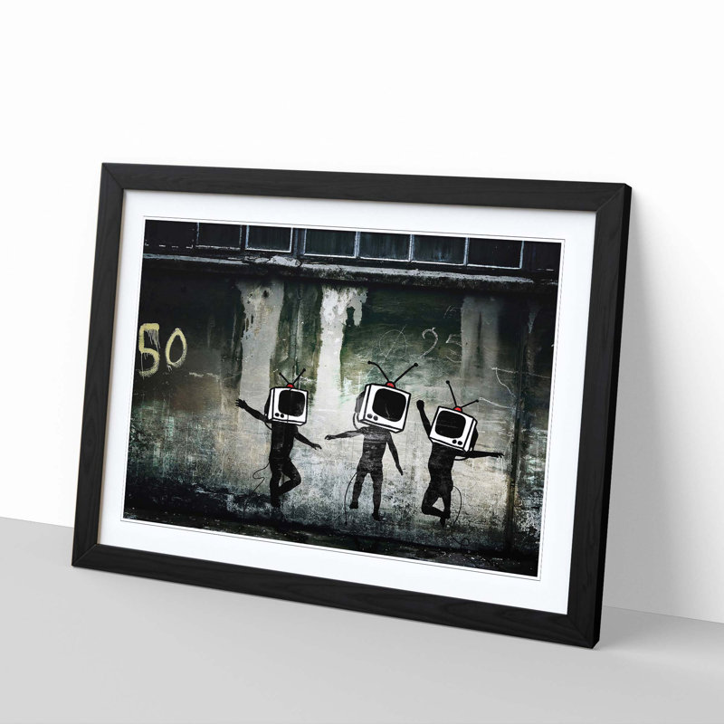 Banksy - Single Picture Frame Print, Black