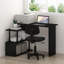 Dontay L-Shape Computer Desks with Side Shelves-910060115