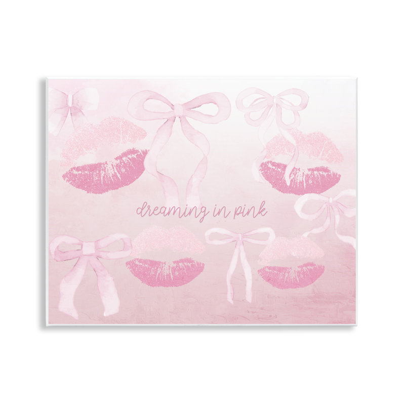 Plaque murale Dreaming In Pink, design par Kim Allen