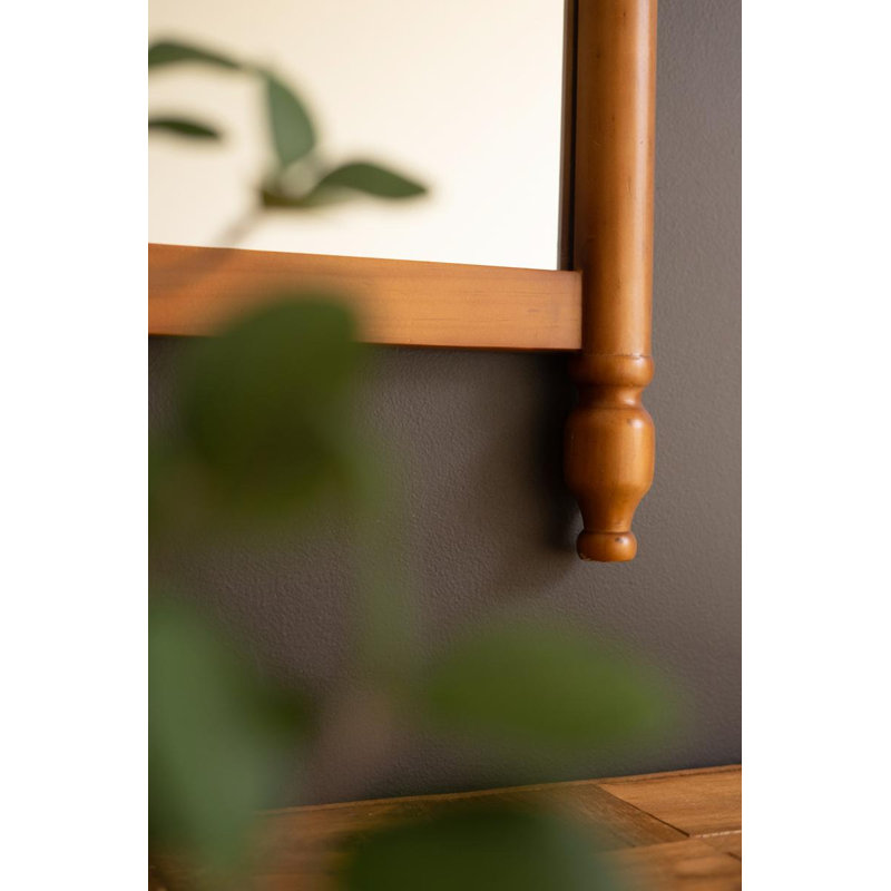 MIROIR EN BOIS AVEC CADRANS