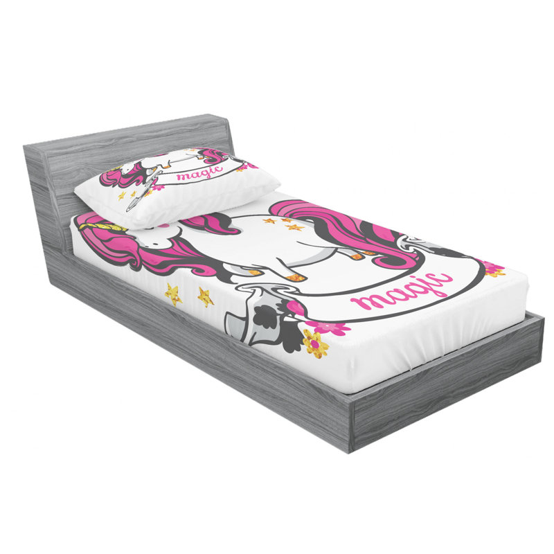 Microfiber Sheet Set, Twin Sheet Set with Fitted Sheet