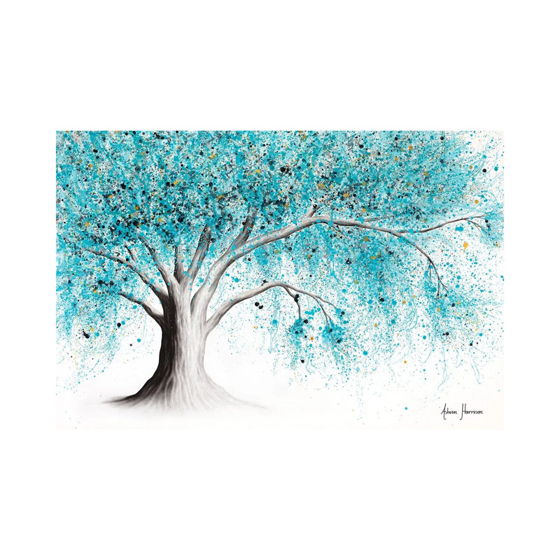 Winter Winter Gemstone Tree by Ashvin Harrison - Print on Canvas, 20.32 cm H x 30.48 cm W, Wrapped Canvas