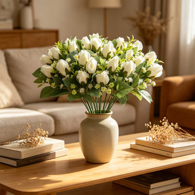 Artificial Roses Ornament Hotel Table Decor Artificial Flowers Wedding Photography Bridal Bouquet Roses