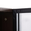 Vitrine lumineuse avec porte en verre trempé, armoire vitrée à DEL en métal, style minimaliste moderne, pour le salon, le bureau