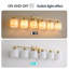 Luminaire de meuble-lavabo à 6 lumières dorées pour salle de bain, luminaire doré pour salle de bain, luminaire de style moderne en or brossé de 38 po