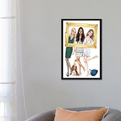 Friends At Party 1 Piece Wall Art on Canvas