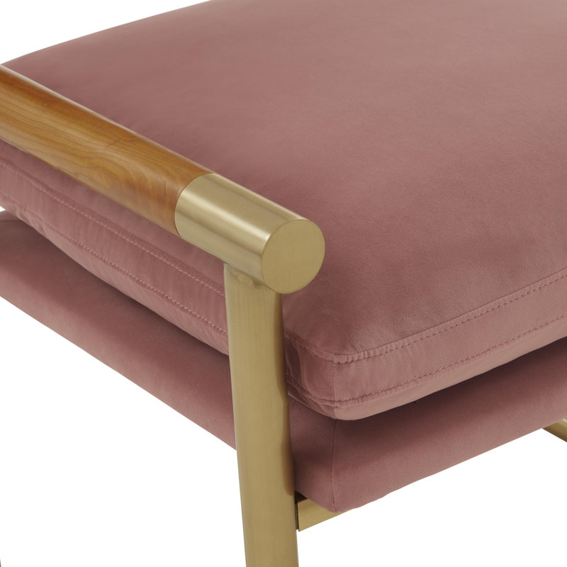 Velvet Armchair, Mauve Velvet