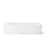 Avec 72 In. X 36 In. Alcove Bath, Left Drain