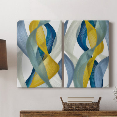 Horizontal Bands I-Premium Gallery Wrapped Canvas -Ready to Hang