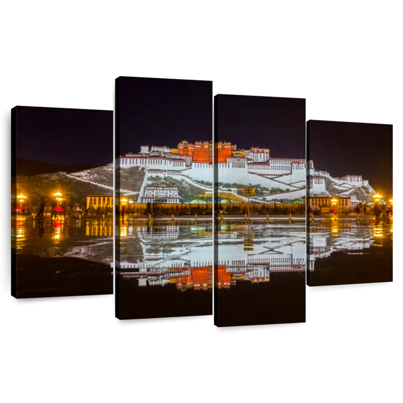 Adella Potala Palace Nighttime, 32" H x 52" W