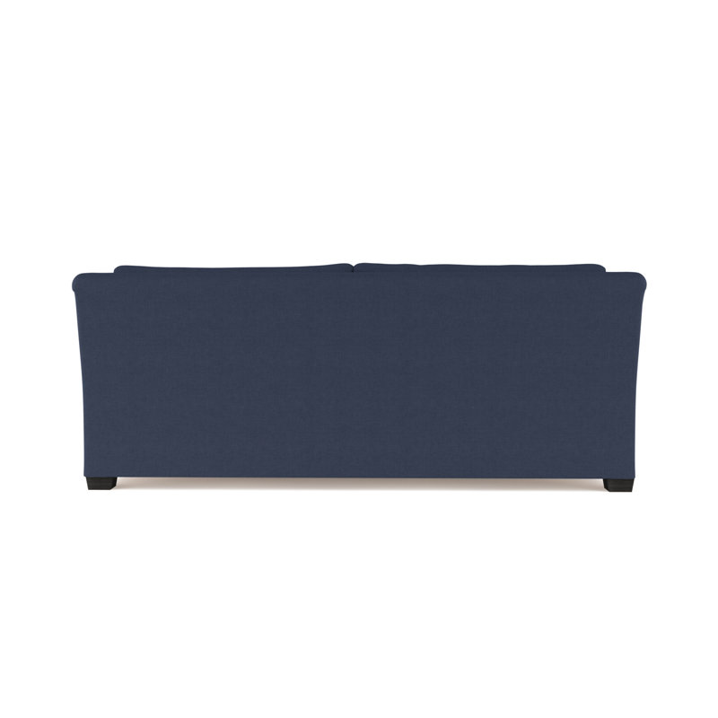 Sofa, Linen Blue Print, 32" H x 72" W x 41" D
