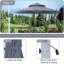 Parasol en porte-à-faux octogonal avec base 129,92 po Rosolina-996928431