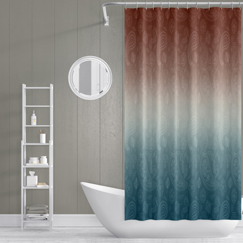 Rideau de douche simple Ombre, H 72 po x l 70 po
