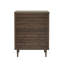 Commode à 4 tiroirs Nordic en finition noyer - Commode de rangement moderne en bois aggloméré de style Mid-Century avec pieds fuselés