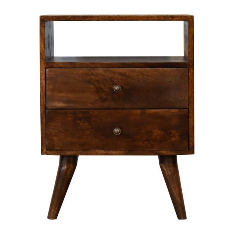45 cm W Solid Wood Bedside Table