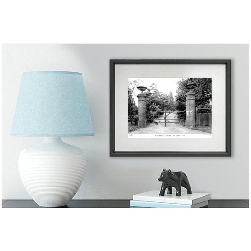 Moulton, Implement Gate C1955 by Francis Frith - Single Picture Frame Print, 60cm H x 80cm W x 2.3cm D