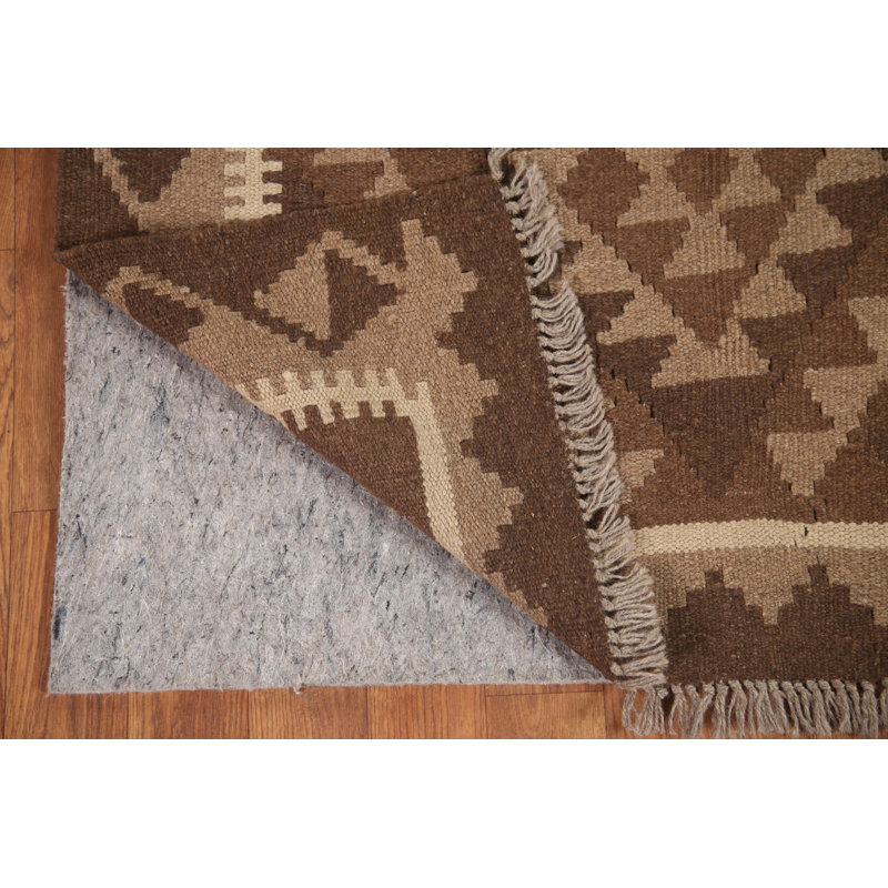 Tapis oriental brun Kilim 3 x 6