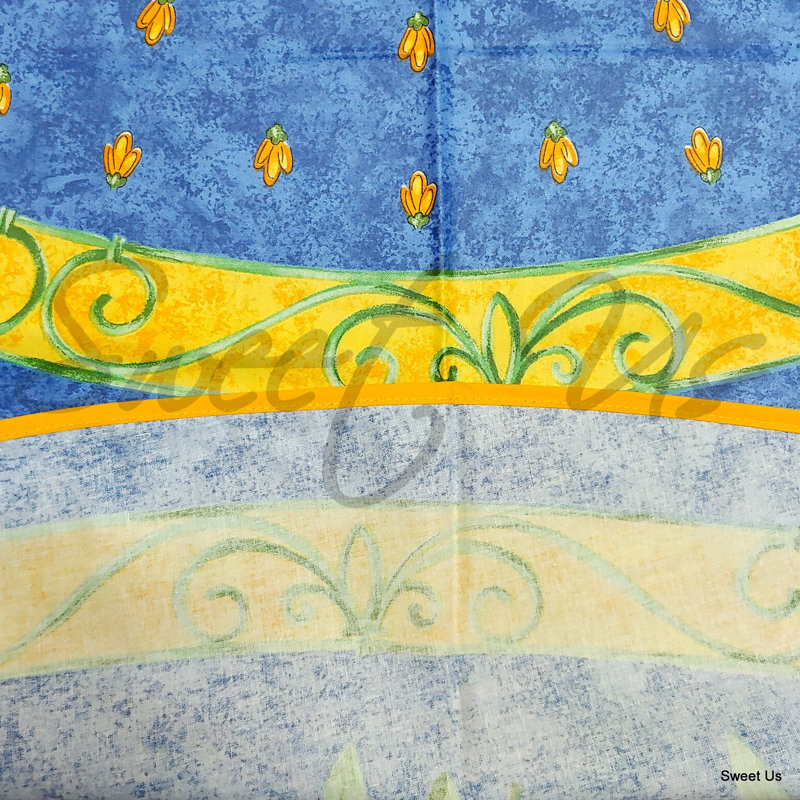 Nappe essuyable bleue 71 po