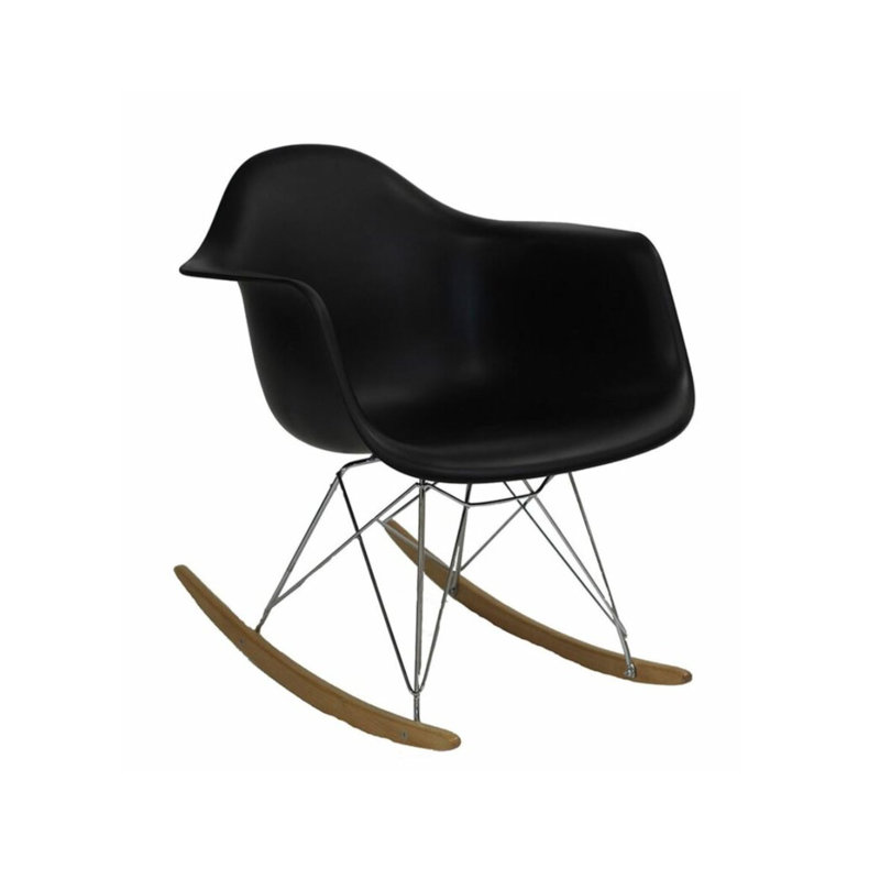 Chaise berçante Wilhoit, Noir