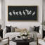 «Black Minimal Bird Illustration», impression moderne sur toile encadrée-131099756-131099758