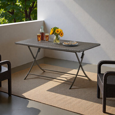 Table à manger rectangulaire pliable