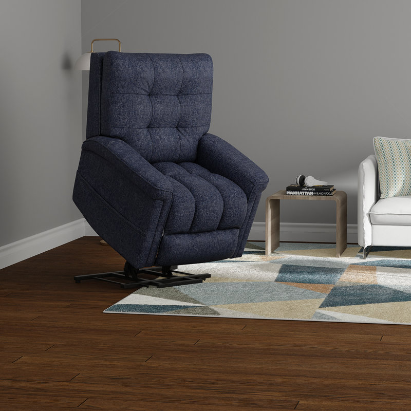 Fauteuil Power Lift en indigo