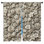 Rideau de fenêtre à motif floral complexe beige transparent et obscurcissant - 2 panneaux