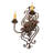 Louisa Steel Candle Wall Light