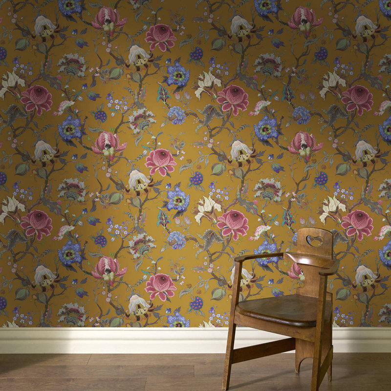 Artemis 9.84' L x 70.8" W Wallpaper Roll, Bronze