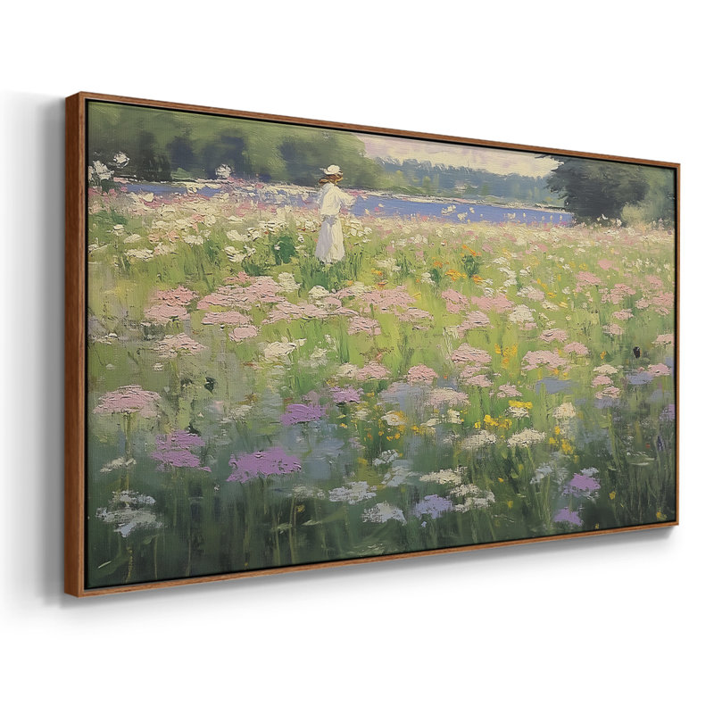 Botanical Series-CLXVI- Toile tendue avec châssis tendue - Prêt à accrocher, H 21 po x l 41 po, Noyer