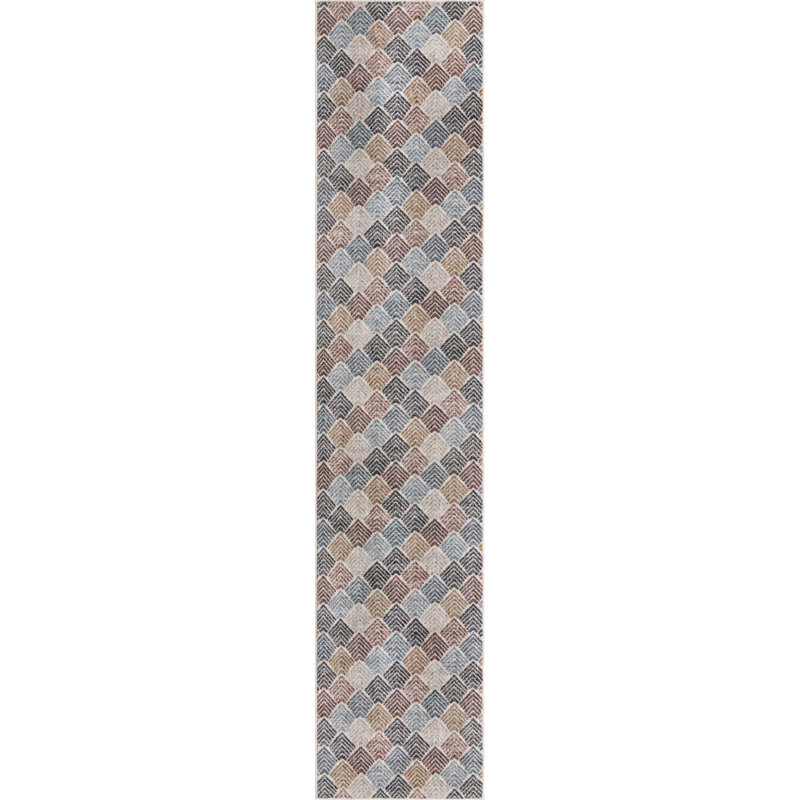 Geometric Indoor Rug, Runner 2'7" x 12'