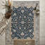 Bristol Oriental Handmade Hand-Knotted Area Rug in Blue/Gray-1420479652