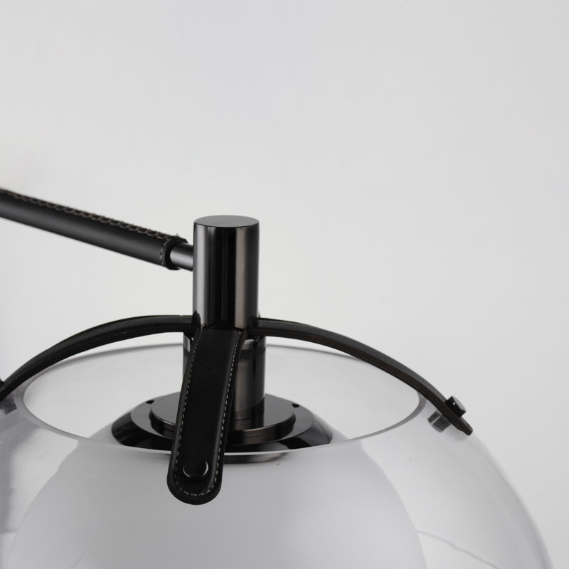 Domain 2 - Light Pendant, Black Chrome, Clear