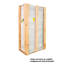 Armoire de rangement à plateau fourre-tout de classe diversifiée, l 48 po x P 22 po x H 84 po, 24 portes, fabrication en bois franc clair, portes doubles verrouillables, finition résistante aux produits chimiques, fabriquée aux États-Unis-9570783