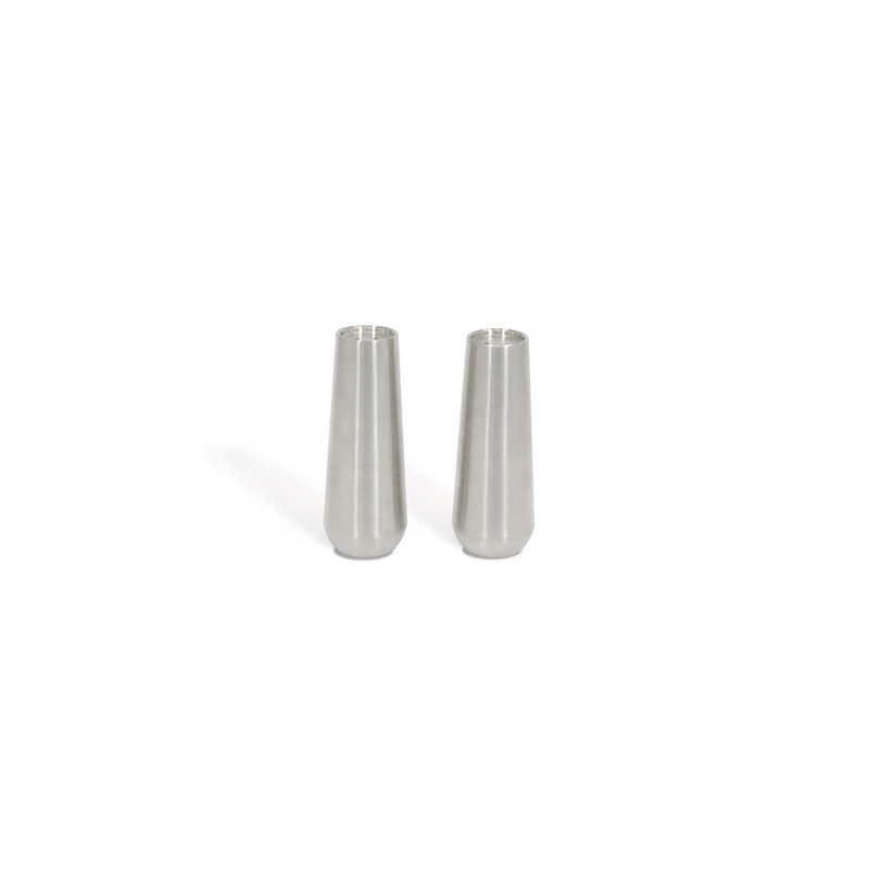 Bevel Stainless Salt & Pepper Set - 3Oz - Silver