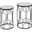 Mel Glass Top Frame Nesting Tables