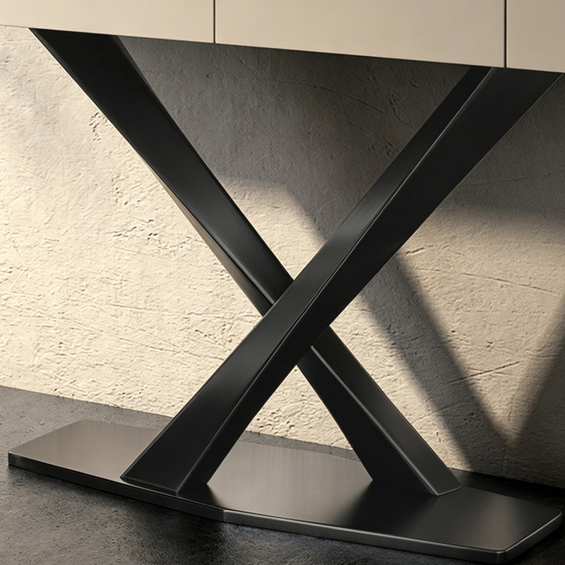Console haut de gamme légère et luxueuse, 33.5" H x 47.2" W x 13.8" D, Noir