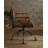 Hallie Vintage Whiskey Top Grain Leather Office Chair With Swivel Seat And Tilt Backrest For Comfortable Work