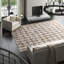 Matrix Plaid Area Rug in Gray