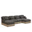 Comfy Chenille Leopard Printing U-Shaped Sofa-1545528376-1545528390